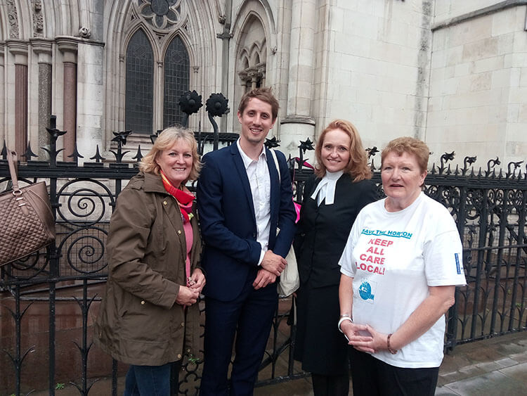 KTHG and Banbury Guardian representatives at the Royal Courts of Justice, 5 September 2017