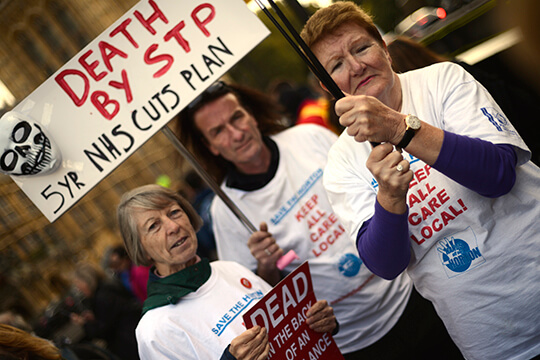 KTHG campaigners at the Houses of Parliament