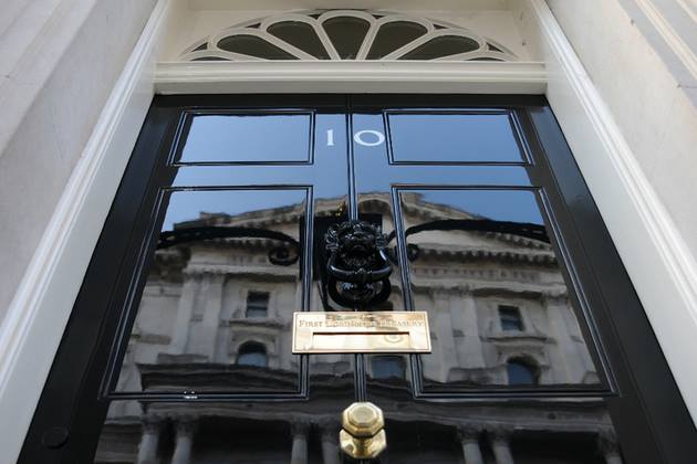 Front door of No.10 Downing Street